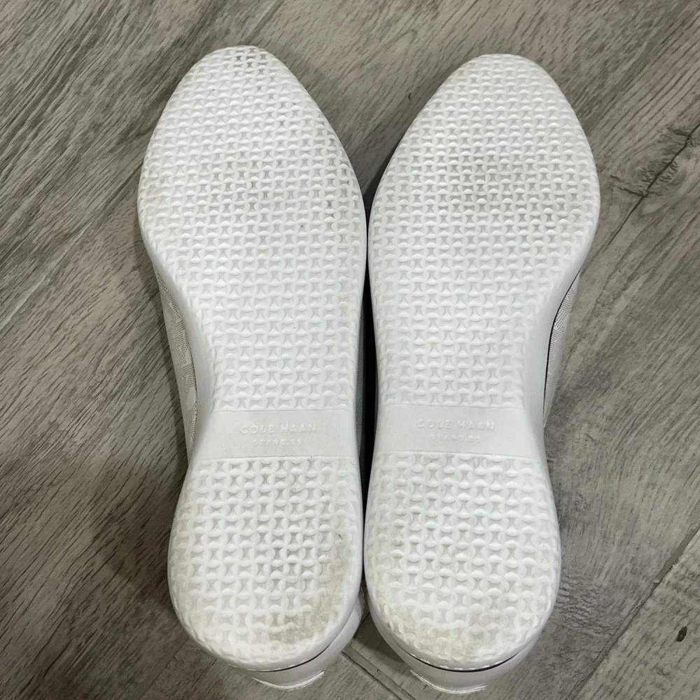 Cole Haan Grand Ambition Women's Size 8.5 B White Slip On Shoes EUC